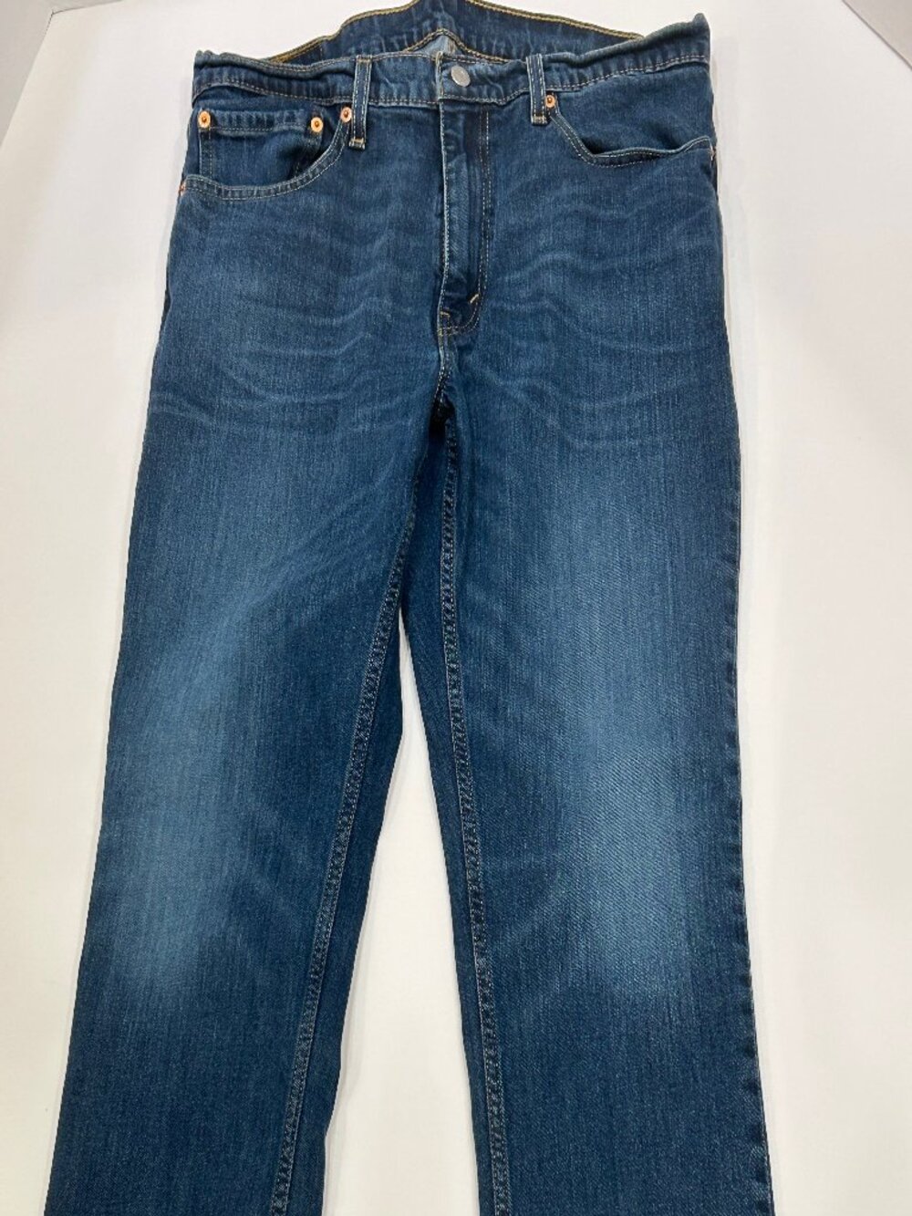 EUC Men's Levi's 511 straight fit, zip fly, blue wash jeans, L36/W30